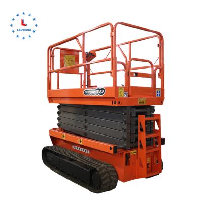 China Small Electric Aerial Work Platform Crawler Aerial Works Construction Mechanical Elevator for sale