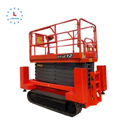 China Construction Work Aerial Work Aerial Platform Tracked Crawler Scissor Lift Table for sale