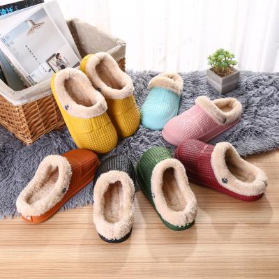 China New Design Winter Wholesale Lightweight Fur Inside Hospital Care Garden Women Clogs Light Weight Sandals EVA Warmly for sale