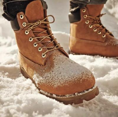 China Yellow toe boots men women mid cut Goodyear construction nubuck botas toe work high outdoor leather good quality safety steel for sale