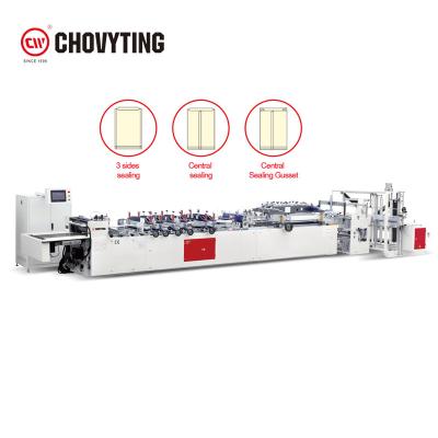 China Automatic Food Packaging Aluminum Foil Bag Making Machine 3 Sides Sealing Bag Making Machinery Coffee Bag Making Machine for sale