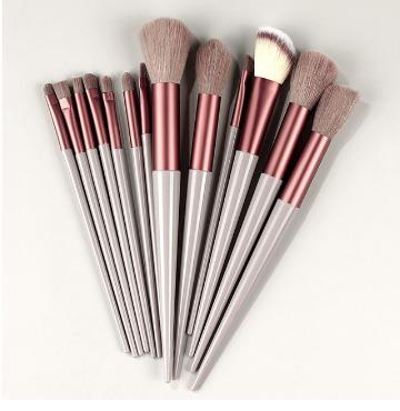 China Angular Blush Makeup 13PCS Brush Set Eyeshadow Base Women Cosmetic Brush Eyeshadow for Blush Soft Powder Beauty Makeup Blending Tool for sale