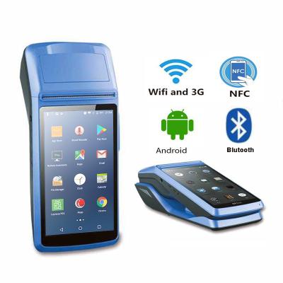 China Android PDA Smartphone Large Screen Payment POS terminal with label printer pda barcode scanner android for sale