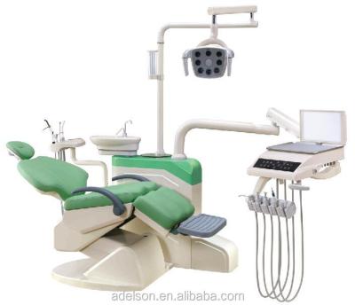 China 12 memory program CE approved hot sale used dental chair unit with silent air compressor, curing light for sale