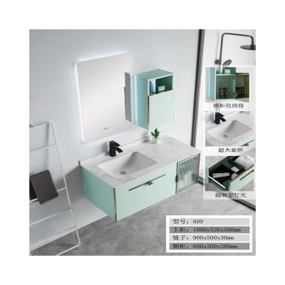 China Quality assurance modern minimalist modern waterproof and moisture-proof paintless smart bathroom cabinet small for sale