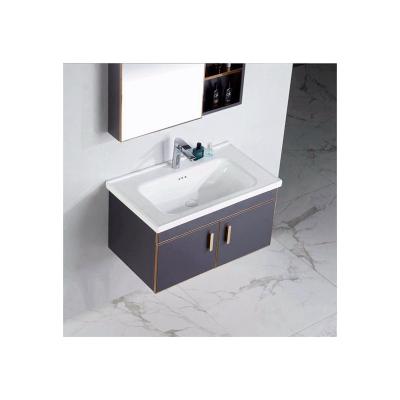 China Modern Bathroom Vanity Rectangle Cabinet Sink Slim Size Design For Hotel Apartment for sale