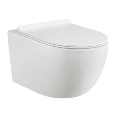 China Hot Selling Double-Flow Easy To Install Space Saving Hanging Hanging Type Lid Wall Hanging Smart Toilet for sale