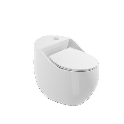 China Two-End Type Double-Flow Upper-Pressing Flush Plumbing Built-In Automatic Intelligent Siphonic Spray One Piece Toilet for sale