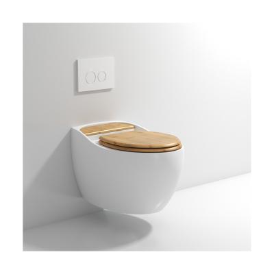 China Double-flow wood grain intelligent automatic electric household wall row without water pressure limit integrated toilet for sale