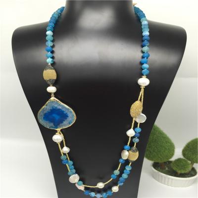 China Factory Directly Sale New Trendy Model Necklace Chain, Hematite Necklace, Agate Necklace for sale