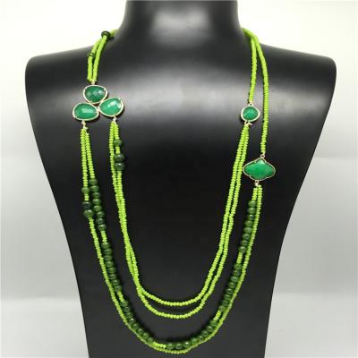 China Factory china glass necklace wholesale fashion new multilayer necklace for sale