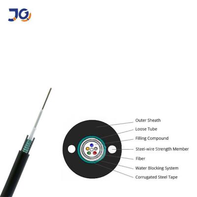 China Good Quality GYXTW Armoured 4 8 12 Core Single Mode Fiber Optic Cable For Duct/Aerial installation for sale