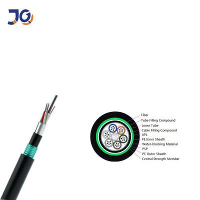 China Fire Retardant LSZH GYZTA53 HDPE GYTA53 Underground Directly Buried Fiber Optic Cable 4 8 12 24 48 96 Cores for sale