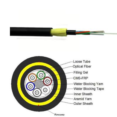 Cina Tamburi non metallici aerei del cavo ottico 4000m della fibra di singolo modo di ADSS FOC 96F G652D in vendita