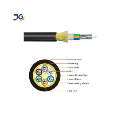 China Self-Supporting ADSS Fiber Optic Cable 24 48 Core Fiber Cable For Overhead for sale