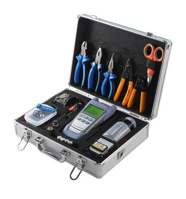 China SM MM OM3 Fiber Optic Tool Kits With Fiber Cleaver for sale