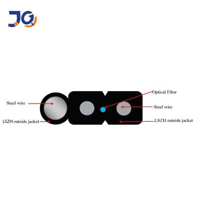 China GJYXCH GJYXFCH FTTH 2 Core G657A2 Fiber Flat Drop Cable for sale