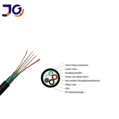 China 2*1.5mm Copper Wires 12 24 36 Cores Hybrid Fiber Cable for sale