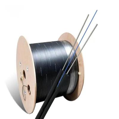 Chine Baisse en acier d'intérieur extérieure autosuffisante Fibra Optica 1 2 de Wire FRP G657A FTTH de messager câble optique de fibre de 4 noyaux à vendre