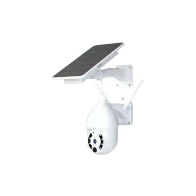 China New Fashion Design NIGHT VISION Siren 4g Europe Version Solar Powered Wifi Security Camera Built-in Outdoor App Tuya for sale