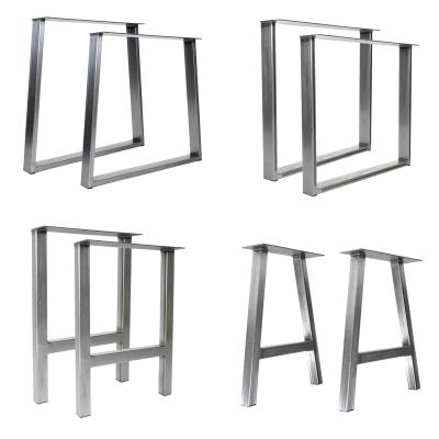 China Modern Customized Industrial Furniture Leg Outdoor Use Metal Stainless Steel Table Legs Bench Frame for sale