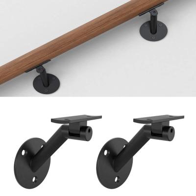 China Modern Wall Mounted Steel Wall Mounted Bracket Easy Installation Stair Railing DIY Metal Hardware Accessories Adjustable Stair Railing Accessories for sale