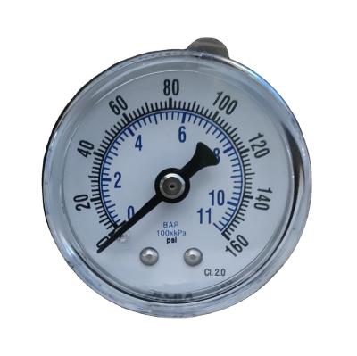 China 1.5INCH P-AD 1-8NPT 0-160PSI WITH516 VIBRAL-SEAL ABS  PLASTIC CASE AIR PRESSURE GAUGE P-A type (bottom mount) for sale