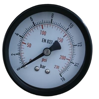 China Latest Product 50MM 2 INCH P-AD 0-16BAR BACK CASE SINGLE NEEDLE AIR PRESSURE GAUGE P-A type (bottom mount) for sale