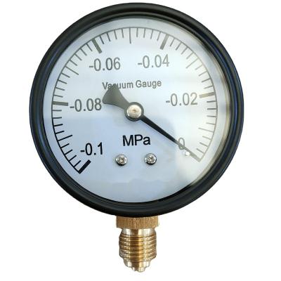 China High Quality 2.5INCH V-A14BSP -0.1Mpa~0Mpa BSP THREAD CONNECTION VACUUM PRESSURE GAUGE P-A type (bottom mount) for sale