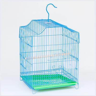 China TCXW061205 33*30*44 Large Metal Bird Cage Metal Bird Breeding Cages Large Parakeet Parrot Cage With Feeder Cups for sale