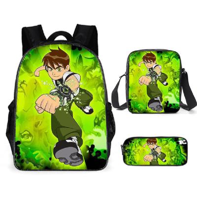 China TCXW083002 Ben 10 Anti-theft Unisex Kids Games Lock Bookbags Durable Usb Backpack Backpack School Bag Packs For Boys for sale