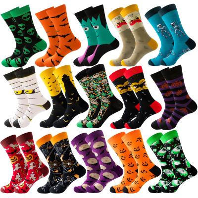 China Wholesale wool/acrylic/spandex TCXW100201 can new custom logo design style tube socks winter Christmas Halloween women socks for sale