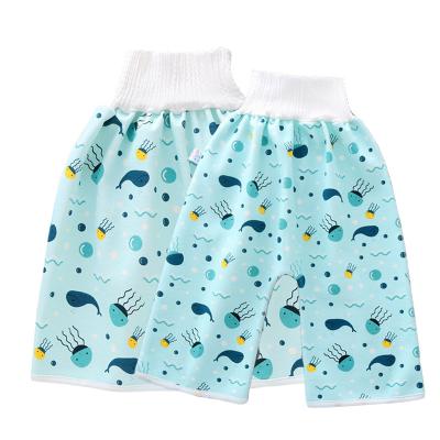 China Wholesale B-102 Children's Urine Skirt Diaper Training Skirt Plain Weave/Comfortable Children Diaper Shorts/Baby Cloth Diaper for sale