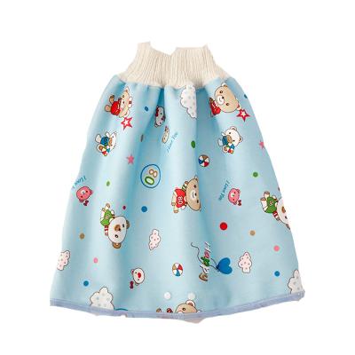 China New Roxgoct Reusable Diaper Skirt Cotton Padded Diaper Plain Weave Waterproof Padded Skirt for sale