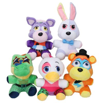 China Freddy Bear Plush Toys Foxy Springtrap Bonnie Nightmare Nights 18cm FNAF Plush Doll Product New Five At Freddy's Toy Soft Stuffed Animal Dolls for sale