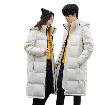 China Hot Selling Unisex Women's New Style Popular Men's Fur Hood Anti-Wrinkle Down Long Down Coat for sale