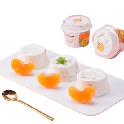 China Nutritious C MM Furit Pulp Milk Pudding Jelly Peach and Fruit Orange Coconut Sweet Chinese Snack for sale