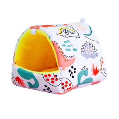 China Small Cage Mini Guinea Pig Sleeping Bed Squirrel Bed Room Squirrel Bed Rabbit Mouse Cartoon Soft Cotton Viable Cartoon for sale