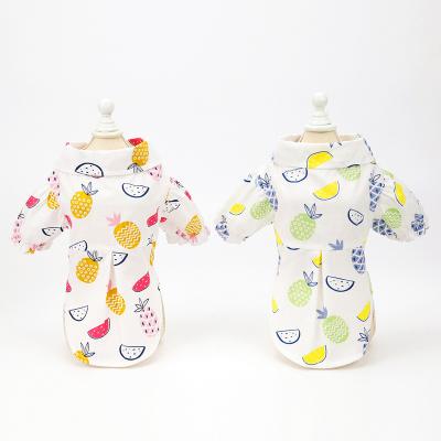 China Cute Viable Pet Pajamas Comfortable Cartoon Cotton Puppy Clothes Cute Pet Summer Clothes Big Dog Pet Overalls for sale