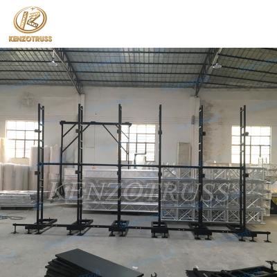 China 6082-T6/6061-T6 Aluminum Led Screen Wall Floor Support Truss Bracket For Sale for sale