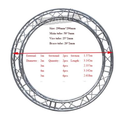 China Light weight in sale aluminum arched truss circular shape backdrop for wedding decoration for sale