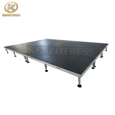 China Assemble Aluminum Single Stage Quick Lock Movable Event Stage for sale