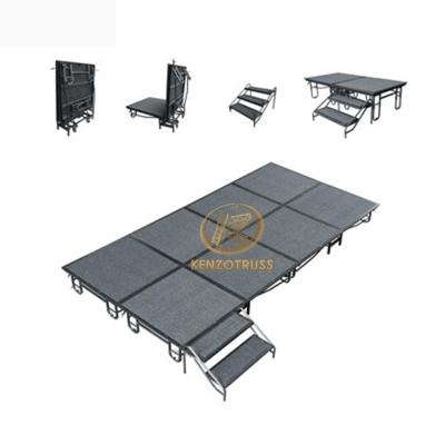 China Shopping Malls Folding Design Aluminum Portable Stage Platform 4ft*8ft for sale