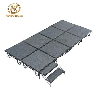 China Durable cheap steel mobile folding portable stage for event for sale