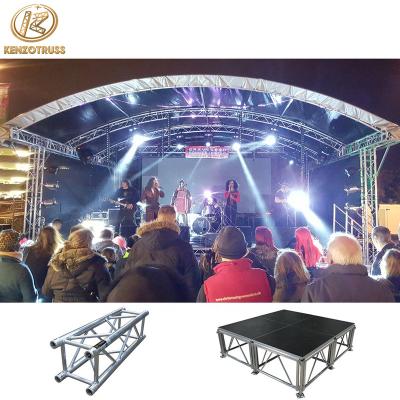 China Portable 50X3MM Hot Sale Line Array Loudspeaker Truss Equipment Lift and Down for sale