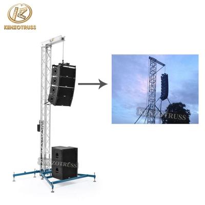 China Lightweight Aluminum Line Array Speaker Tower Truss Bracket For Hanging Speakers for sale