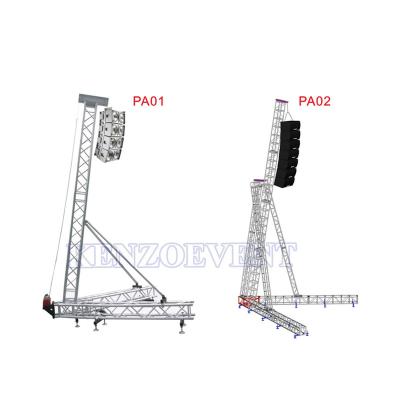 China Lightweight Aluminum Voice Line Array Truss Speaker Truss Stand for sale