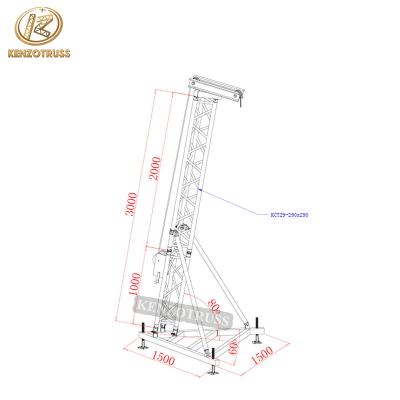 China Non-rust Cheap Price Truss Lift Tower For Hanging Speakers for sale