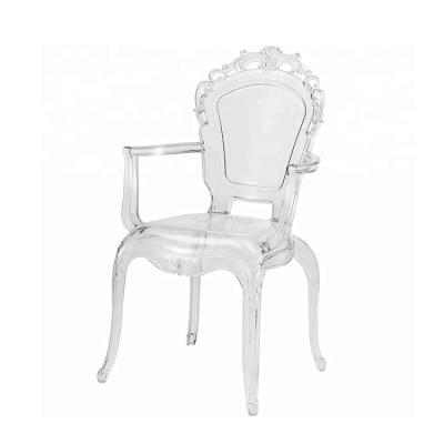 China Other Wholesale Transparent Princess Wedding Chair Decoration Acrylic Clear Wedding Chairs Clear Chairs For Weddings for sale