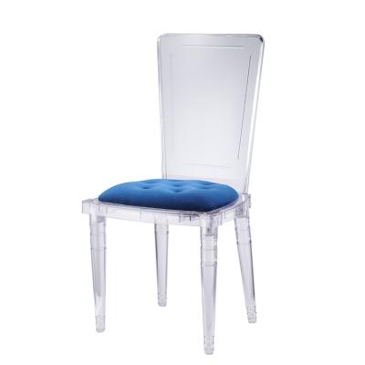 China Modern High Grade China Chairs Manufacturer Luxury Hotel Wedding Velvet Dining Chairs With Soft Seat Pad for sale